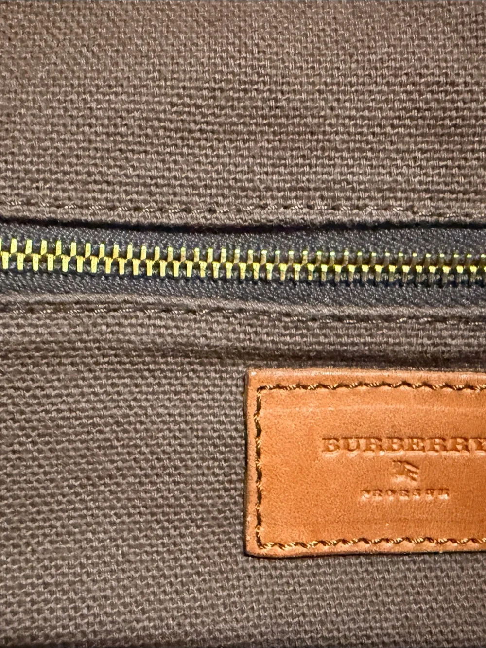 Burberry Tan Leather Chain-Accent Shoulder Hobo